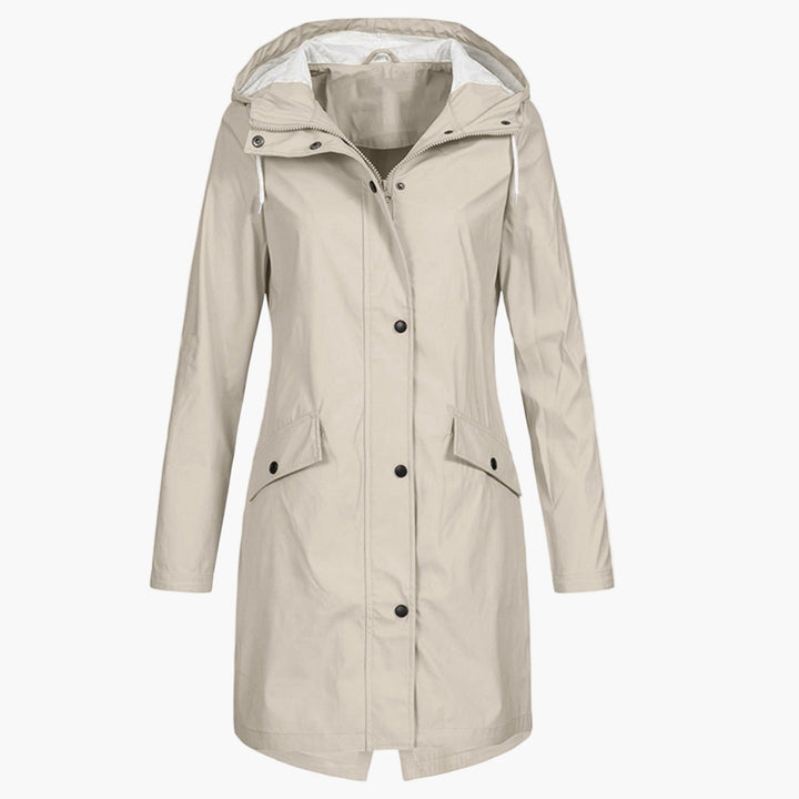 Manteau de Mi-saison à Capuche – Beige