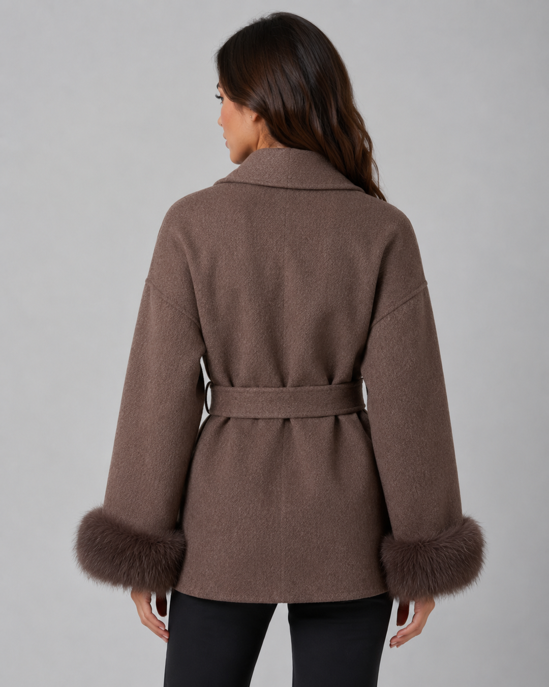 Manteau Élégant à Poignets Douillets