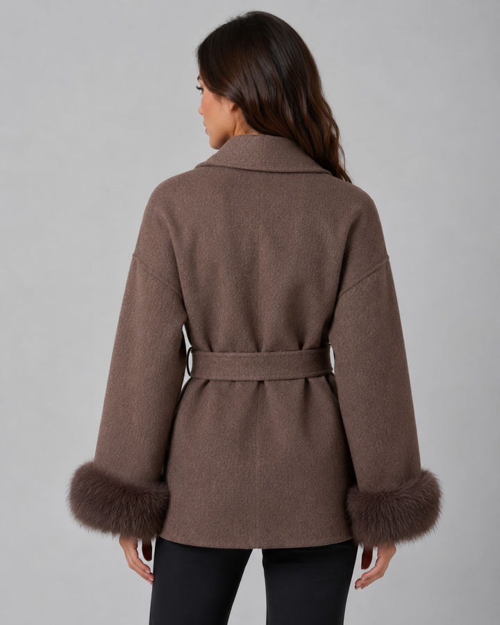 Manteau Élégant à Poignets Douillets