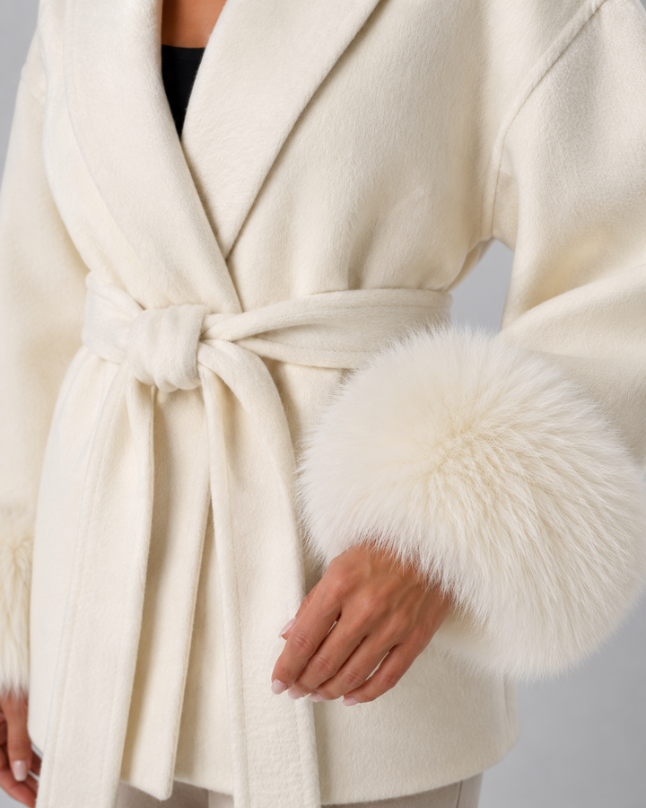 Manteau Élégant à Poignets Douillets