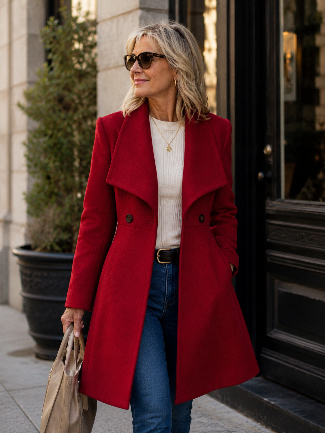Manteau féminin coupe patineuse