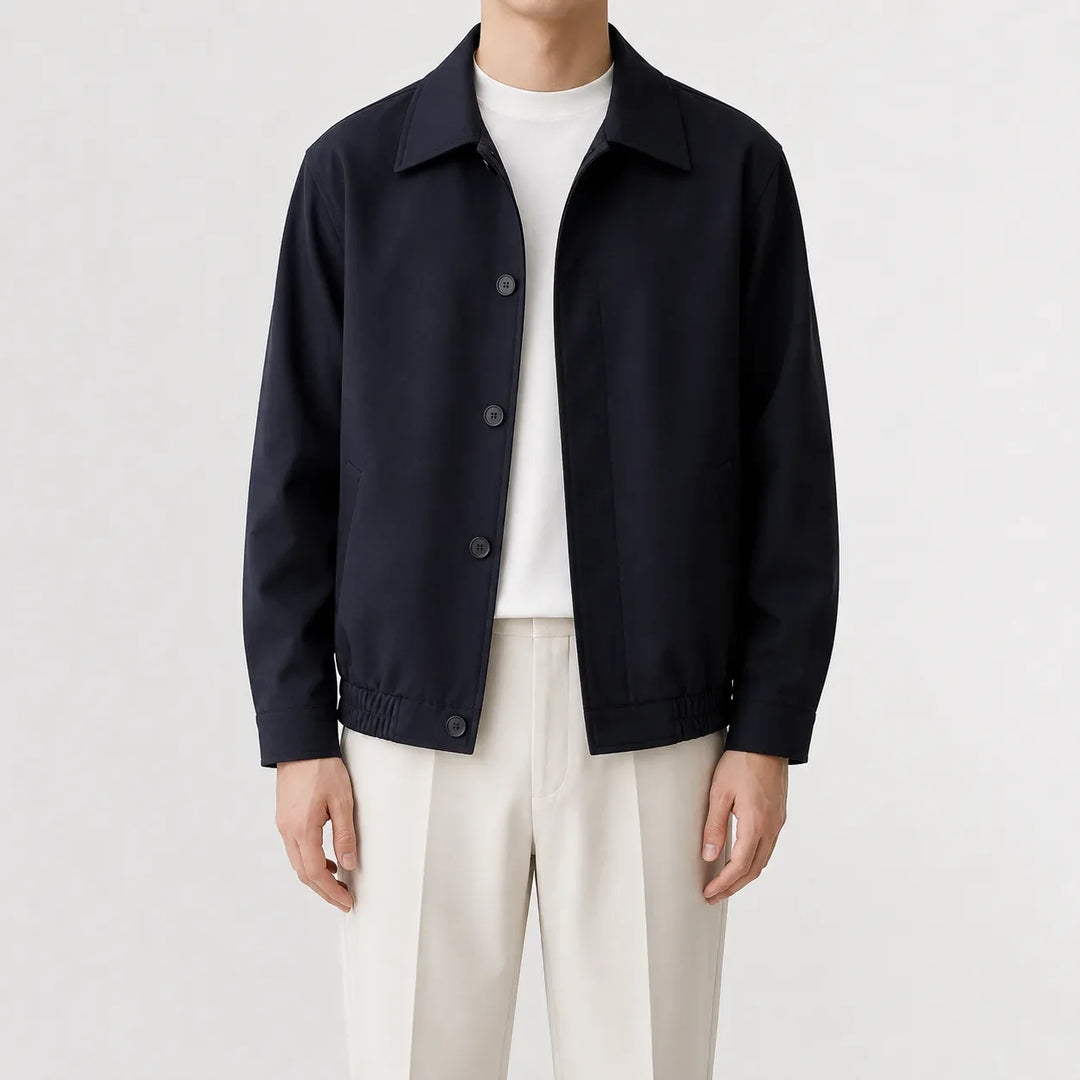 Manteau Homme Court et Léger – Bleu Marine