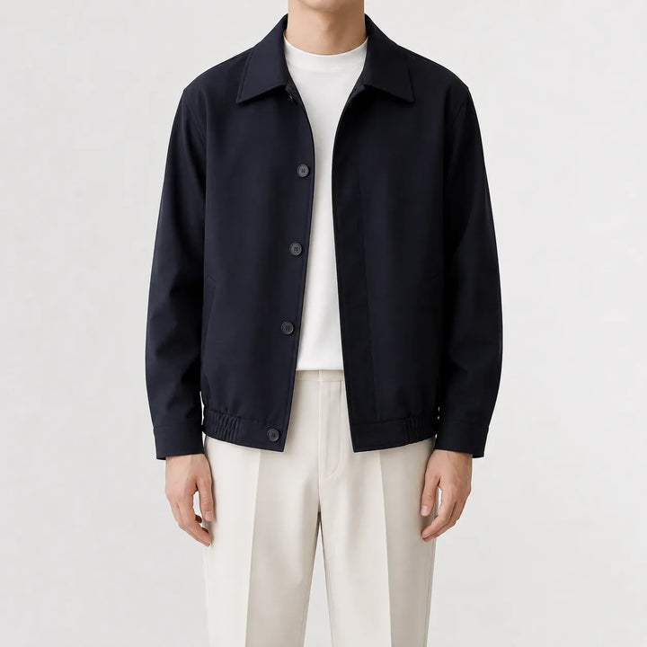 Manteau Homme Court et Léger – Bleu Marine