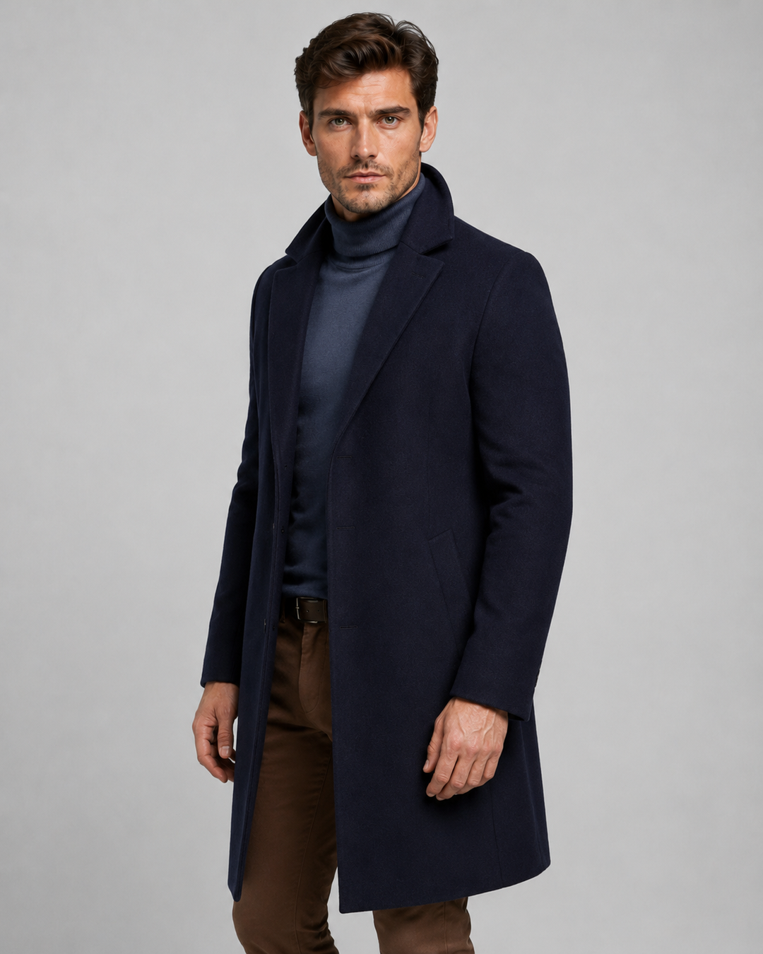 Manteau Homme Droit et Élégant