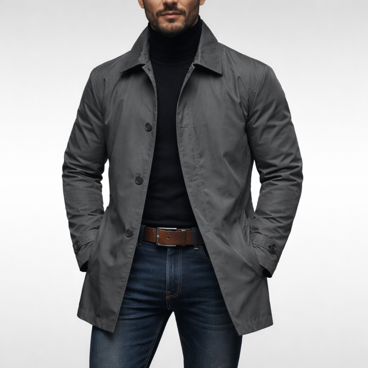 Manteau Homme Droit et Léger – Gris