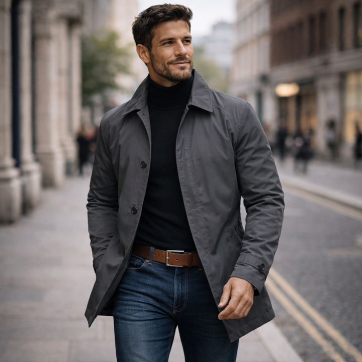 Manteau Homme Droit et Léger