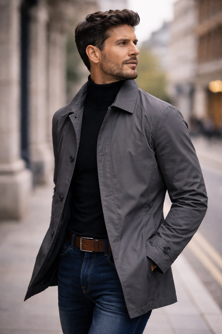 Manteau Homme Droit et Léger