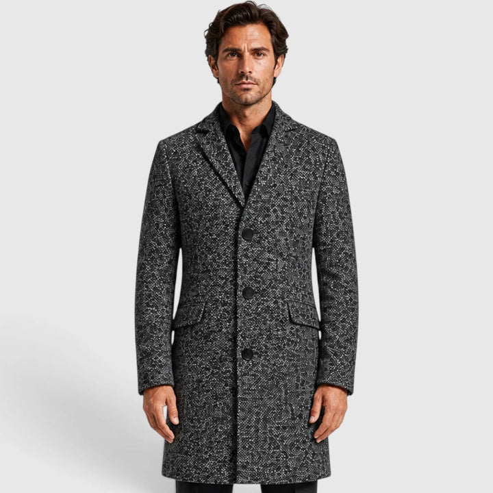 Manteau Homme Élégant Ajusté – Gris Foncé