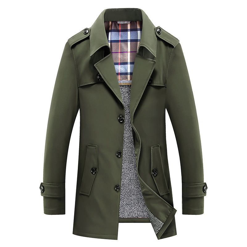 Manteau Homme Mi-long Classique – Camouflage