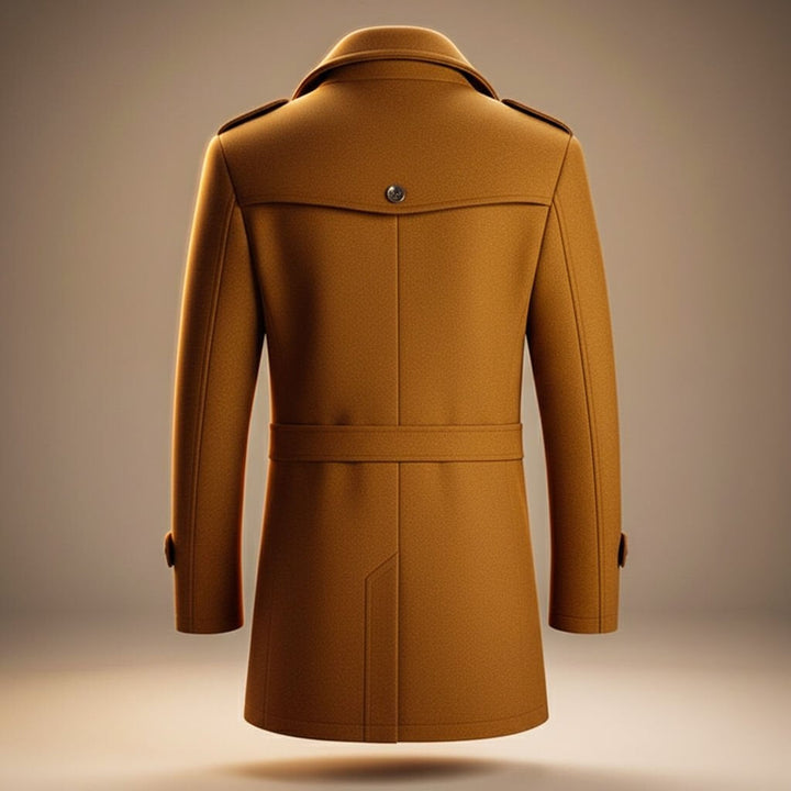 Manteau Homme Structuré à Col Zippé