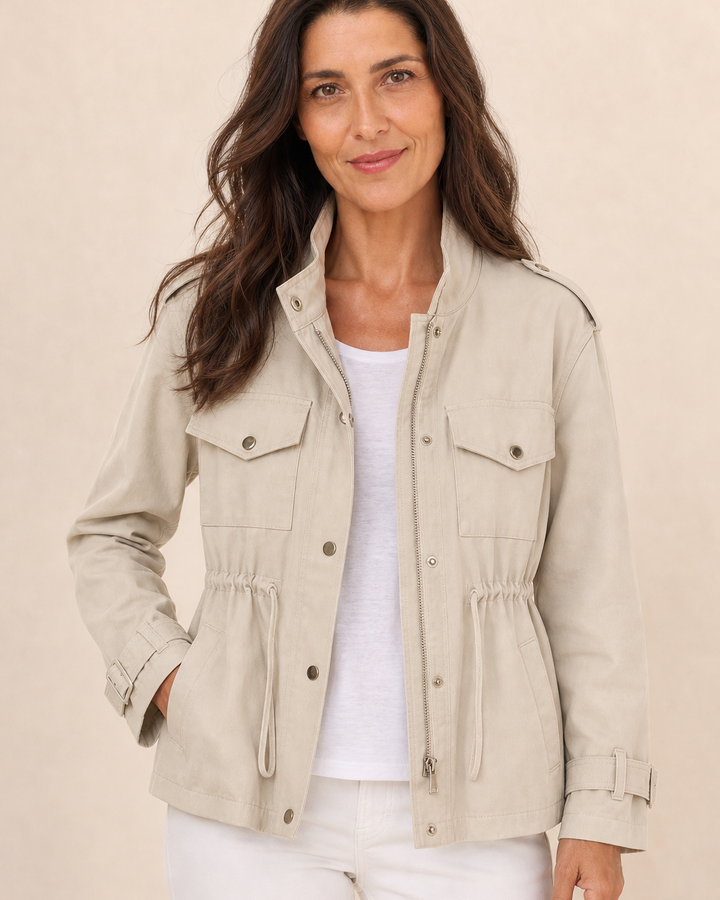 Manteau léger à taille ajustable