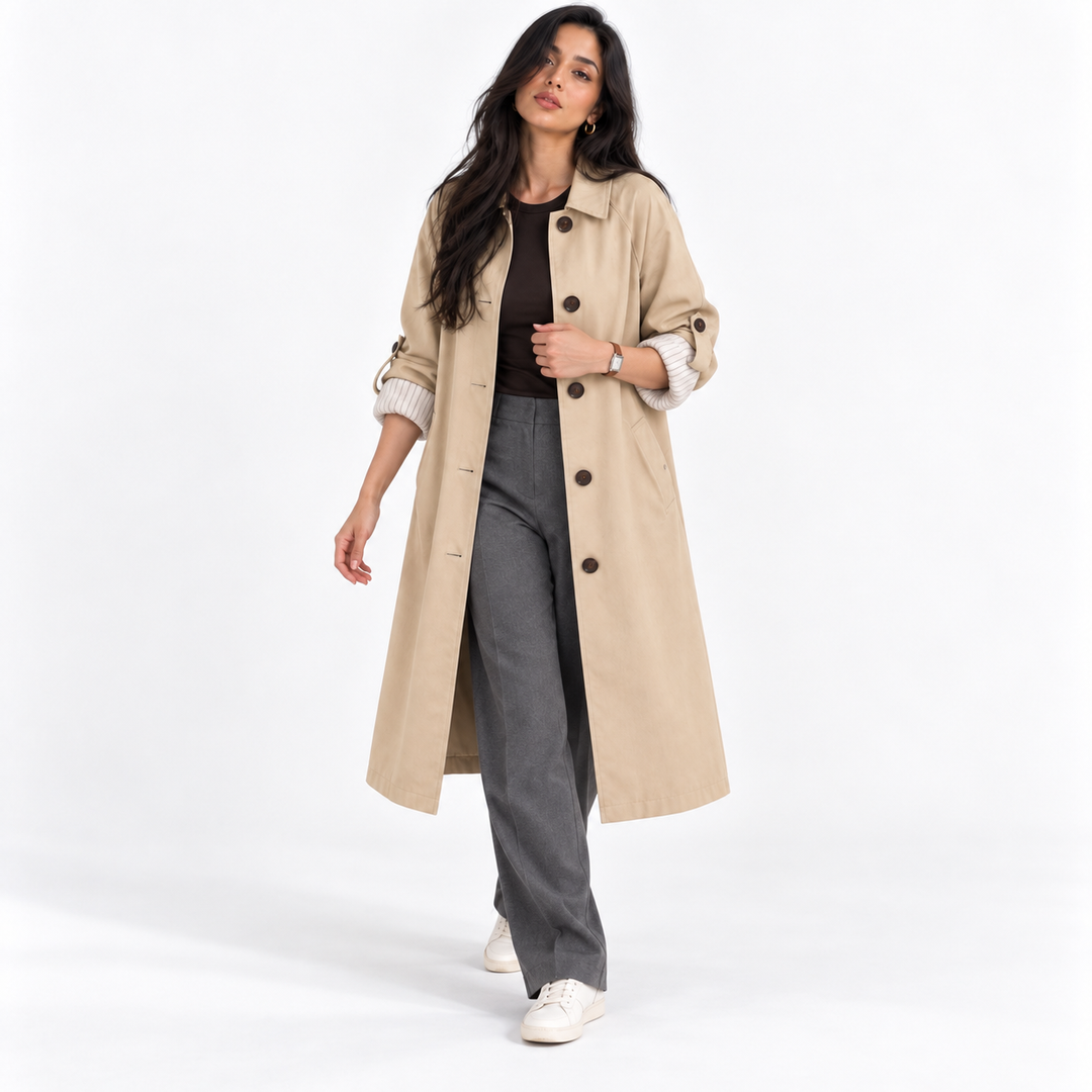 Manteau Long à Coupe Ample
