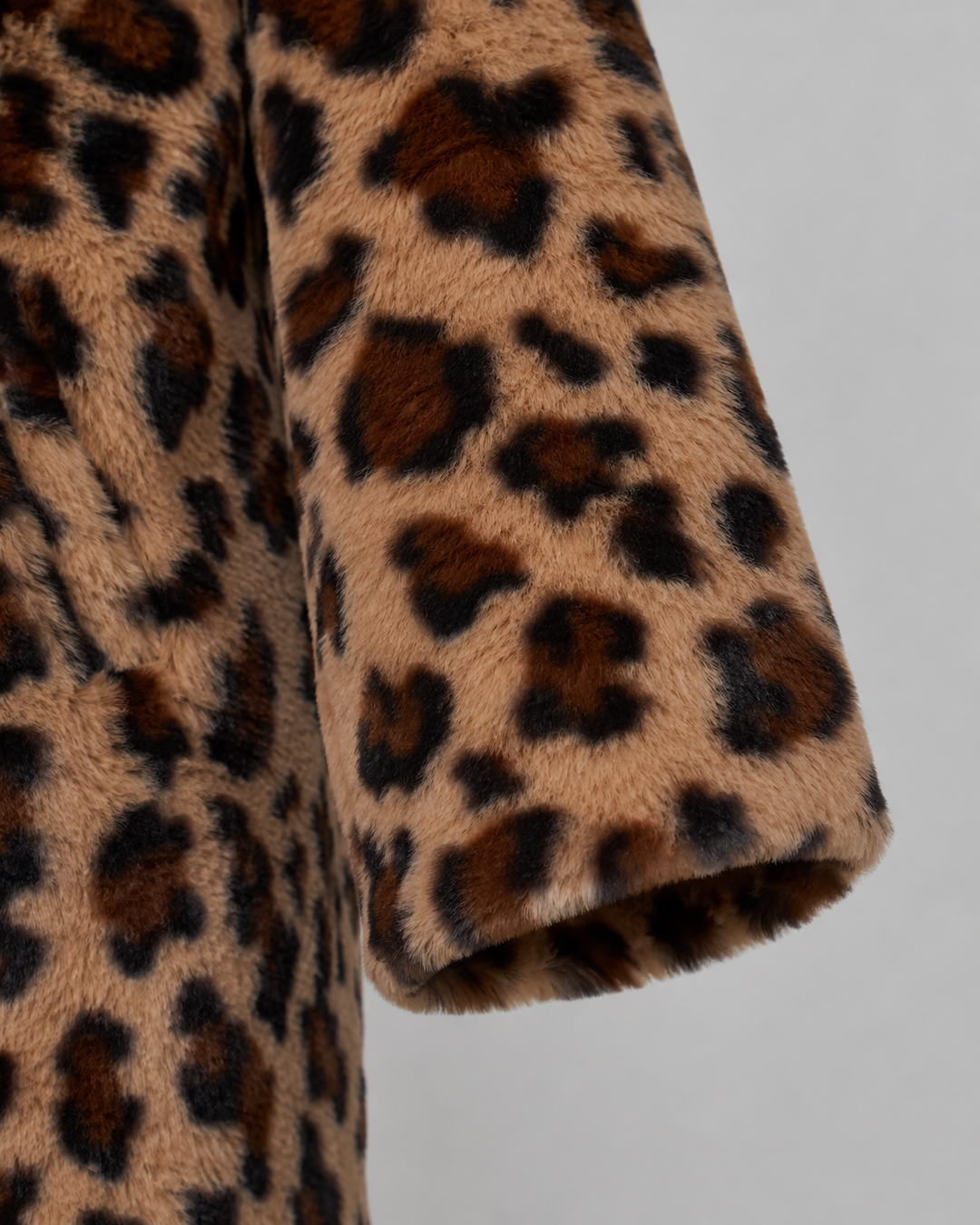 Manteau Long à Imprimé Animal