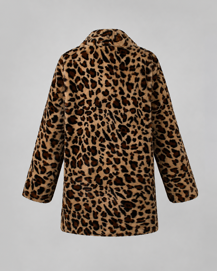Manteau Long à Imprimé Animal