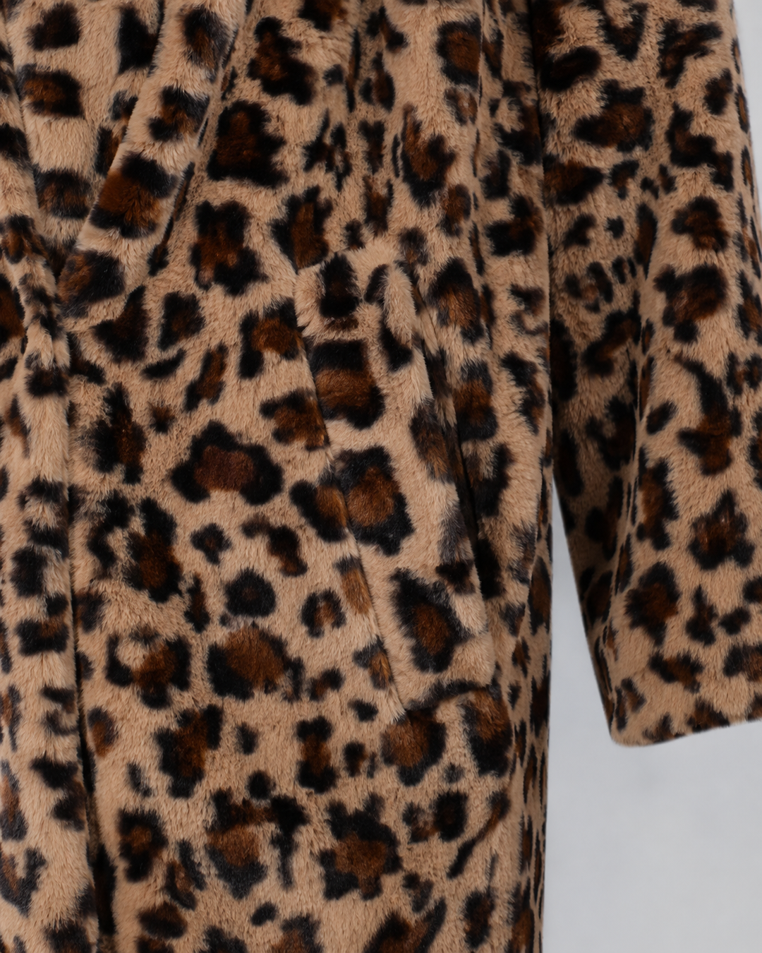 Manteau Long à Imprimé Animal