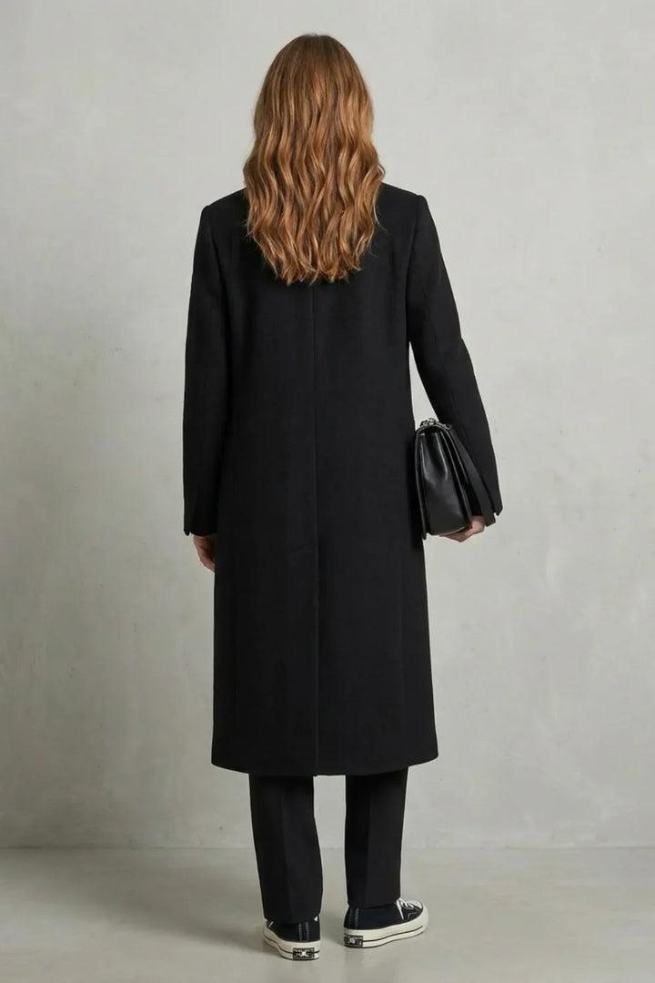 Manteau Long Coupe Droite