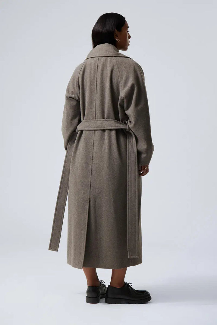 Manteau Long Croisé Ample