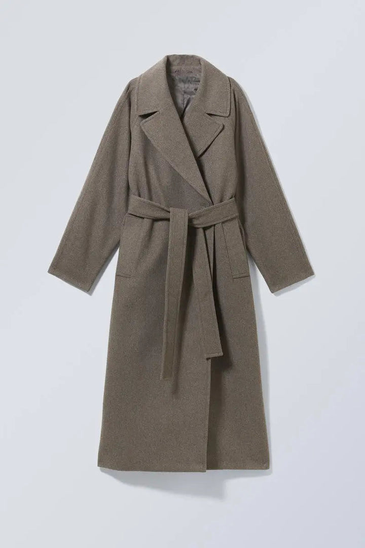 Manteau Long Croisé Ample