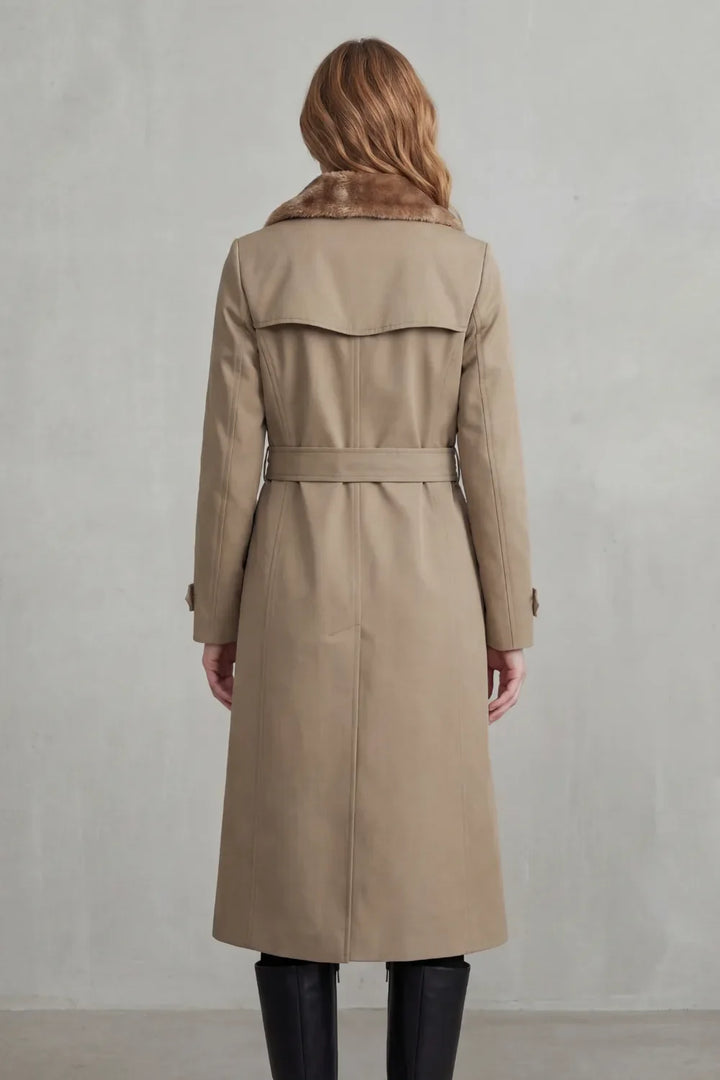 Manteau Long Croisé Chaud