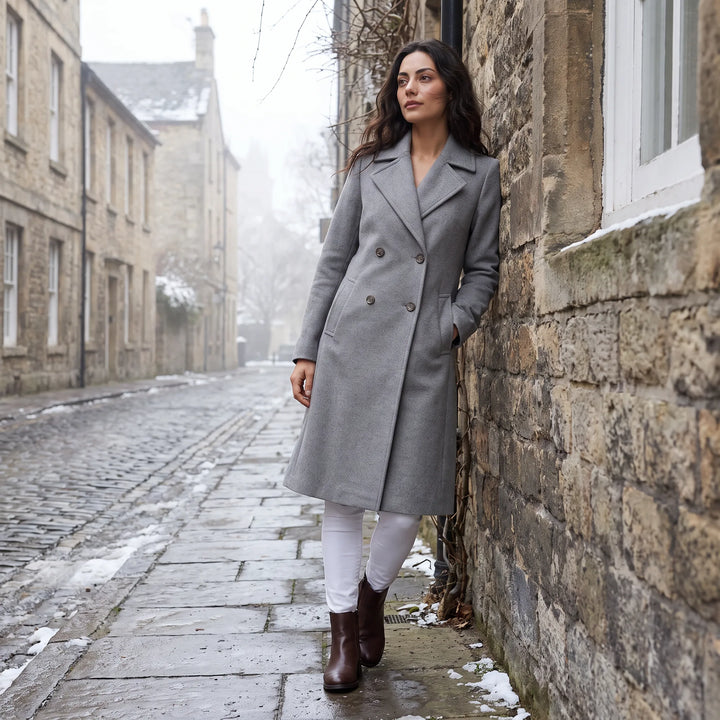 Manteau Long Croisé Élégant