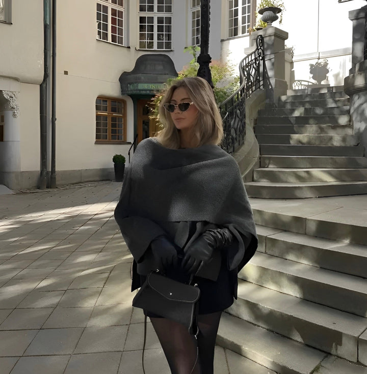 Manteau style cape élégant