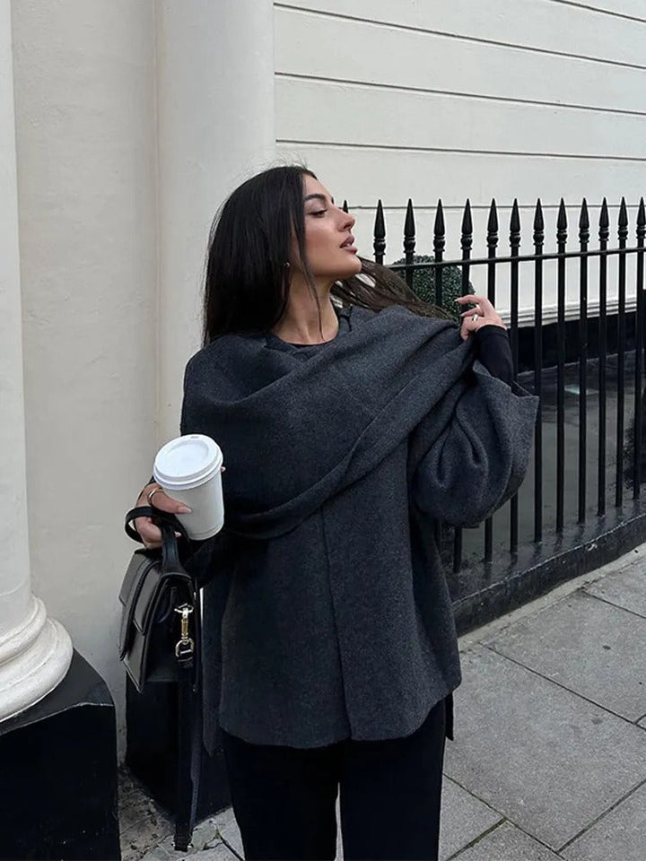 Manteau style cape élégant