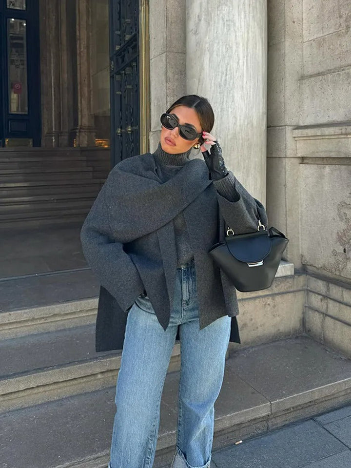 Manteau style cape élégant