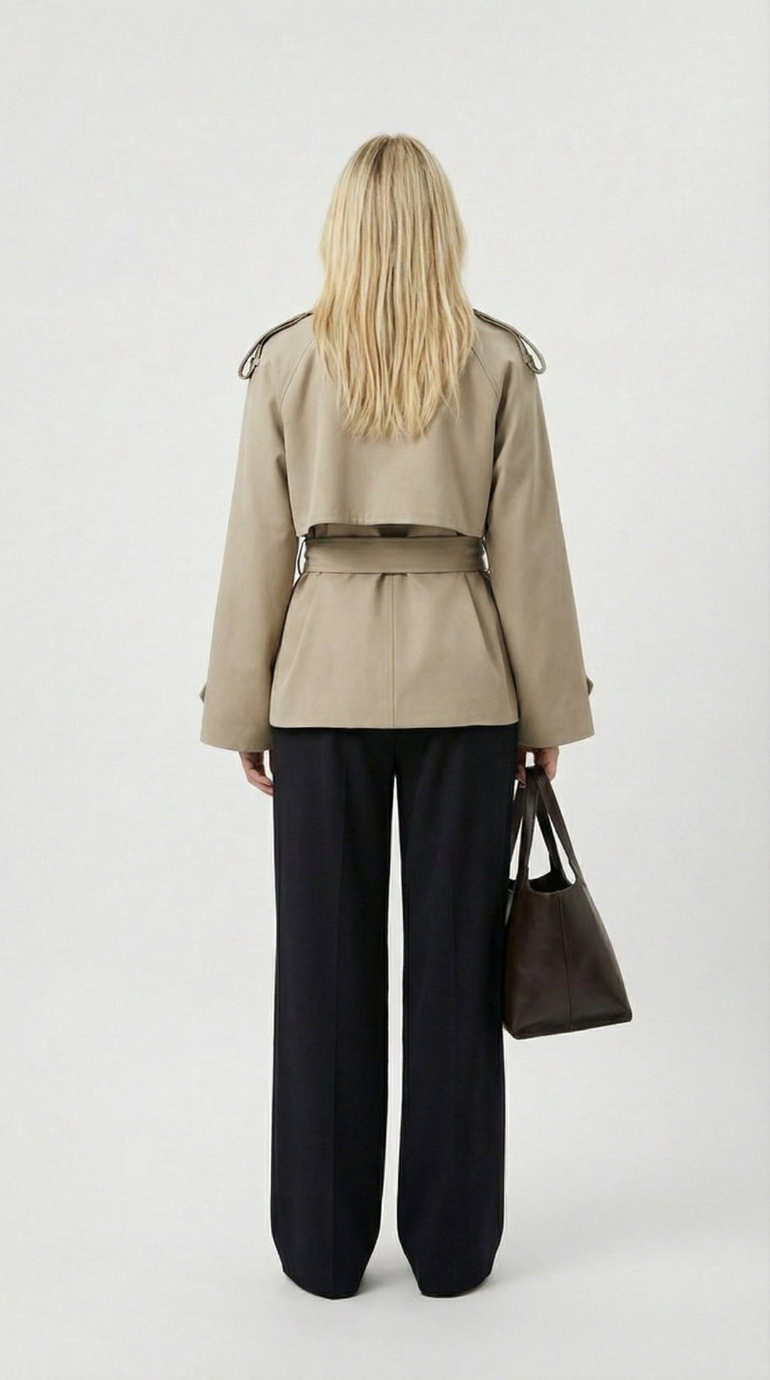 Manteau Trench Court Beige