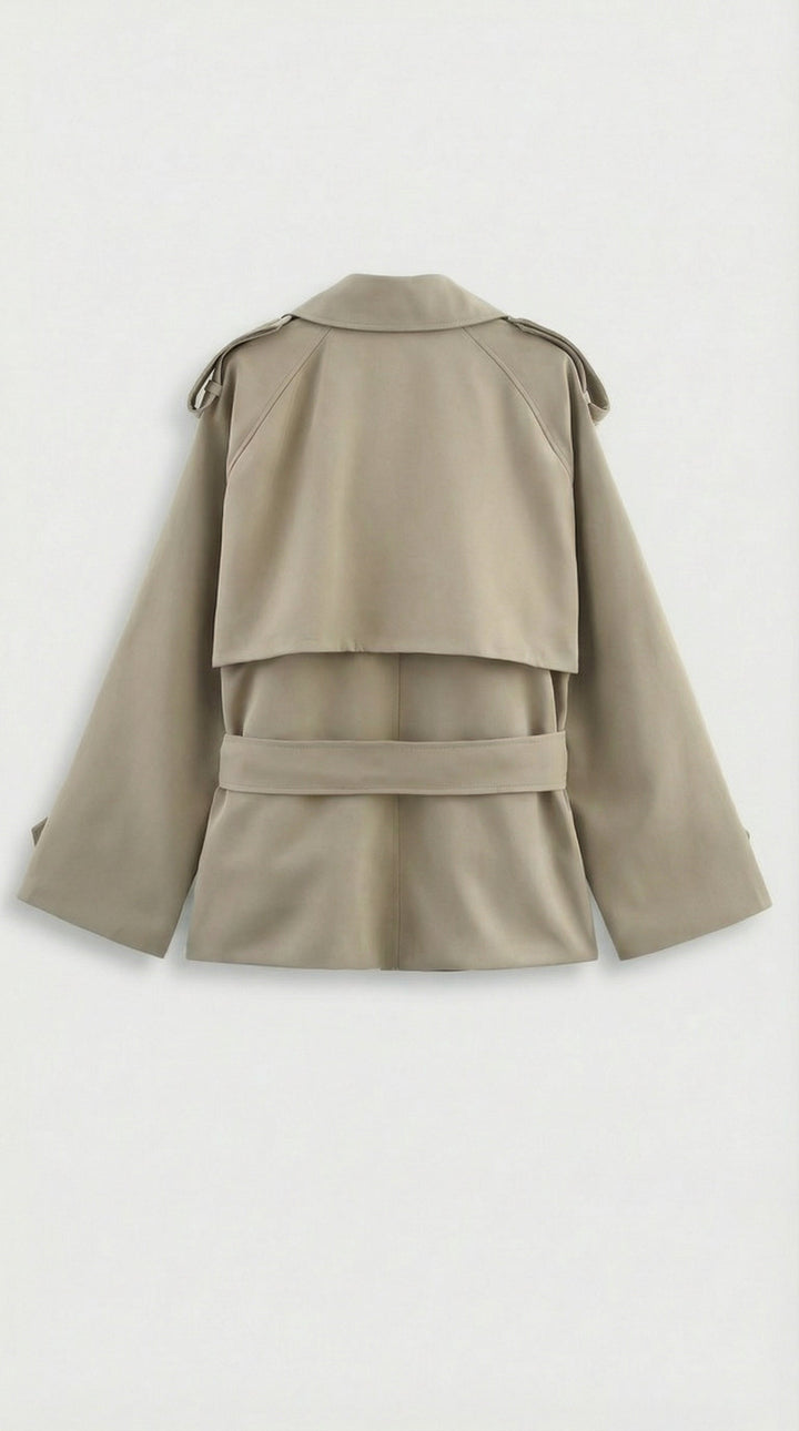 Manteau Trench Court Beige
