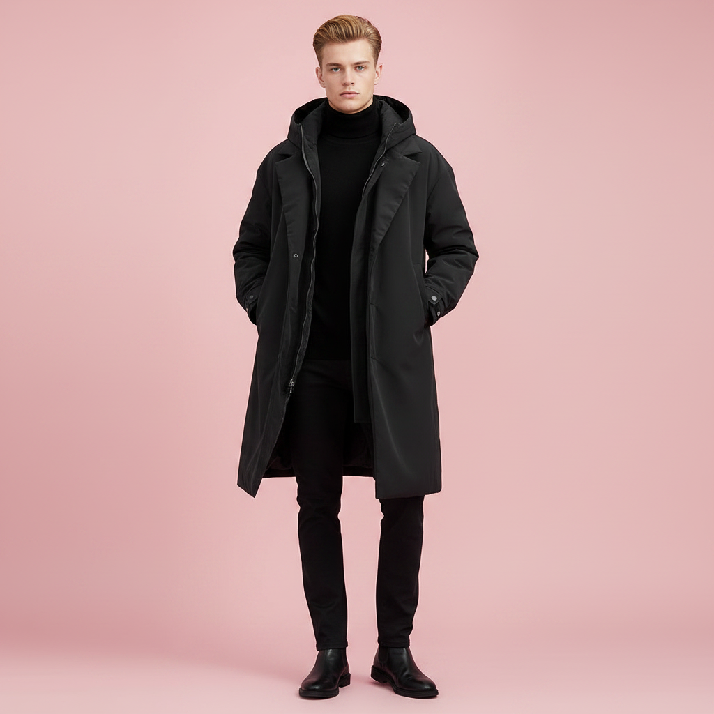 Manteau Urbain à Capuche Amovible