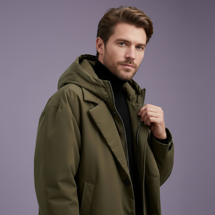 Manteau Urbain à Capuche Amovible