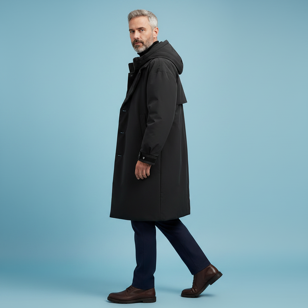 Manteau Urbain à Capuche Amovible