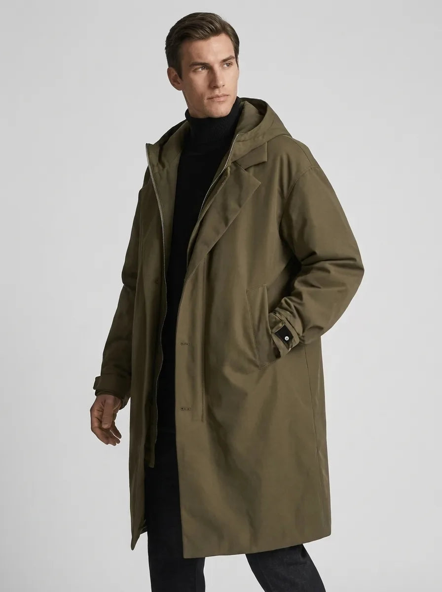 Manteau Urbain Ample à Capuche
