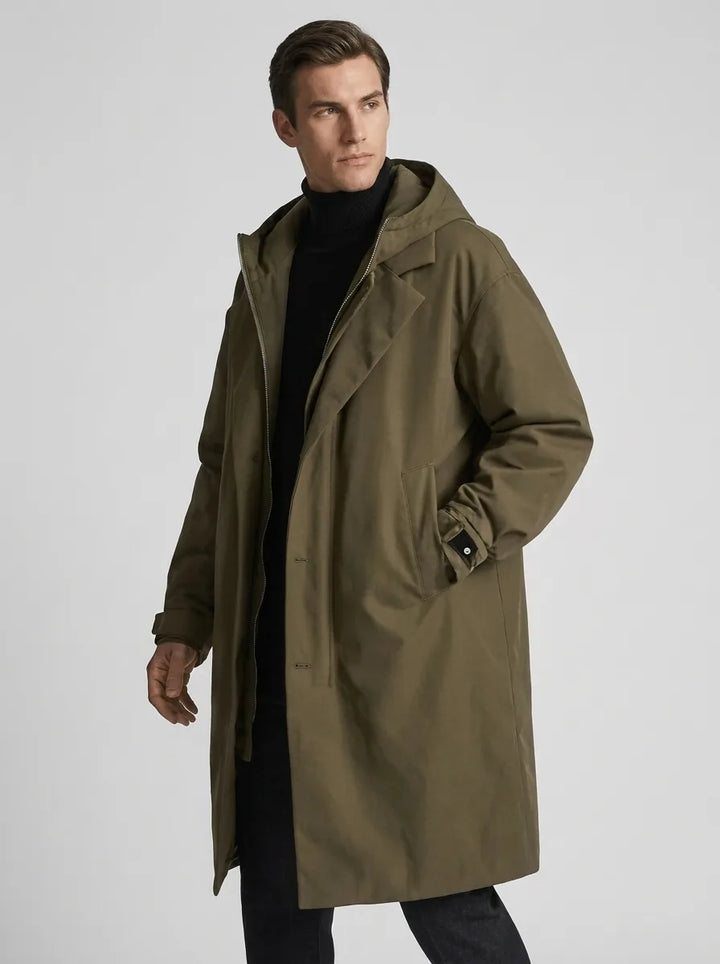 Manteau Urbain Ample à Capuche