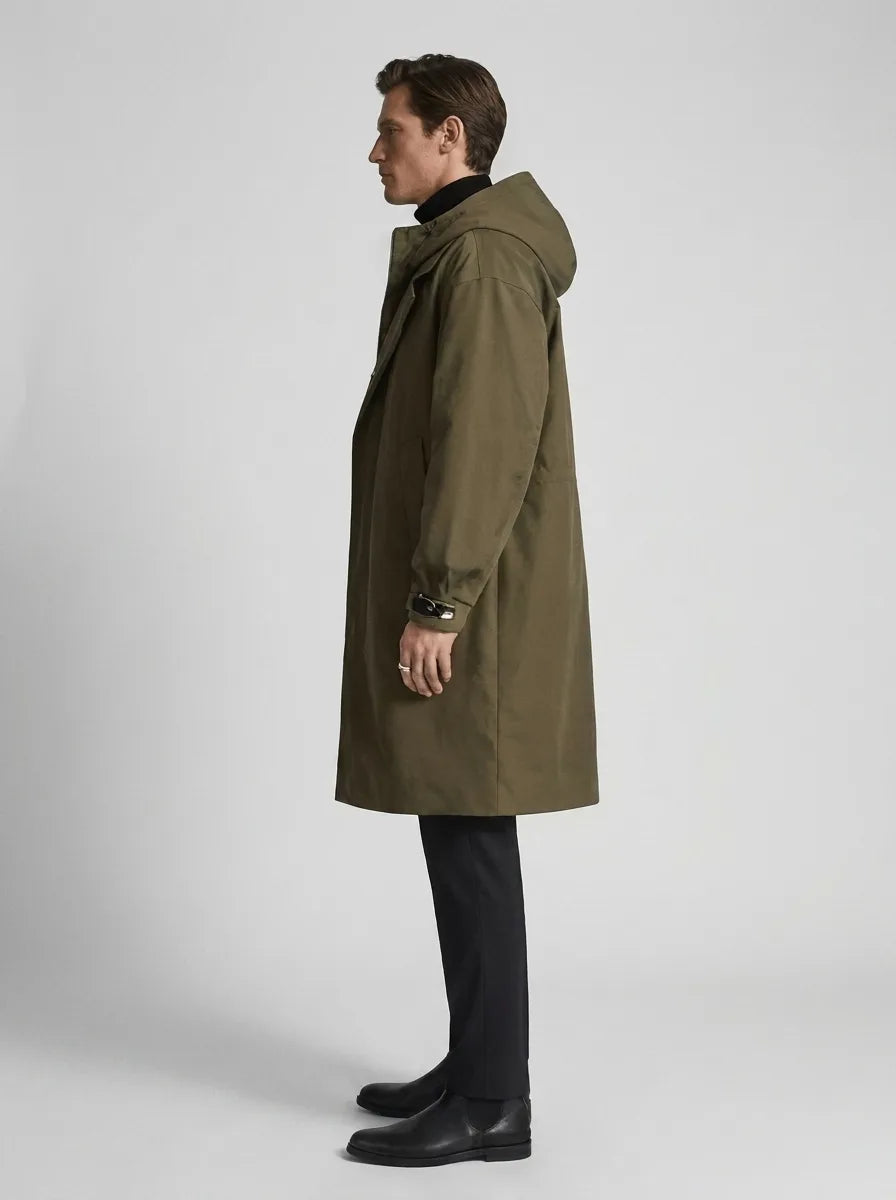 Manteau Urbain Ample à Capuche