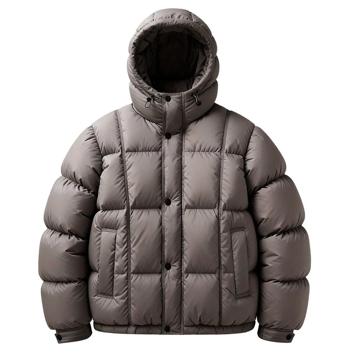 Veste Bouffante à Capuche – Marron