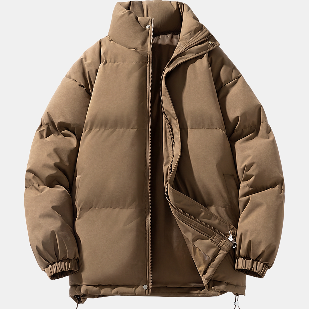 Veste Matelassée Style Urbain – Marron