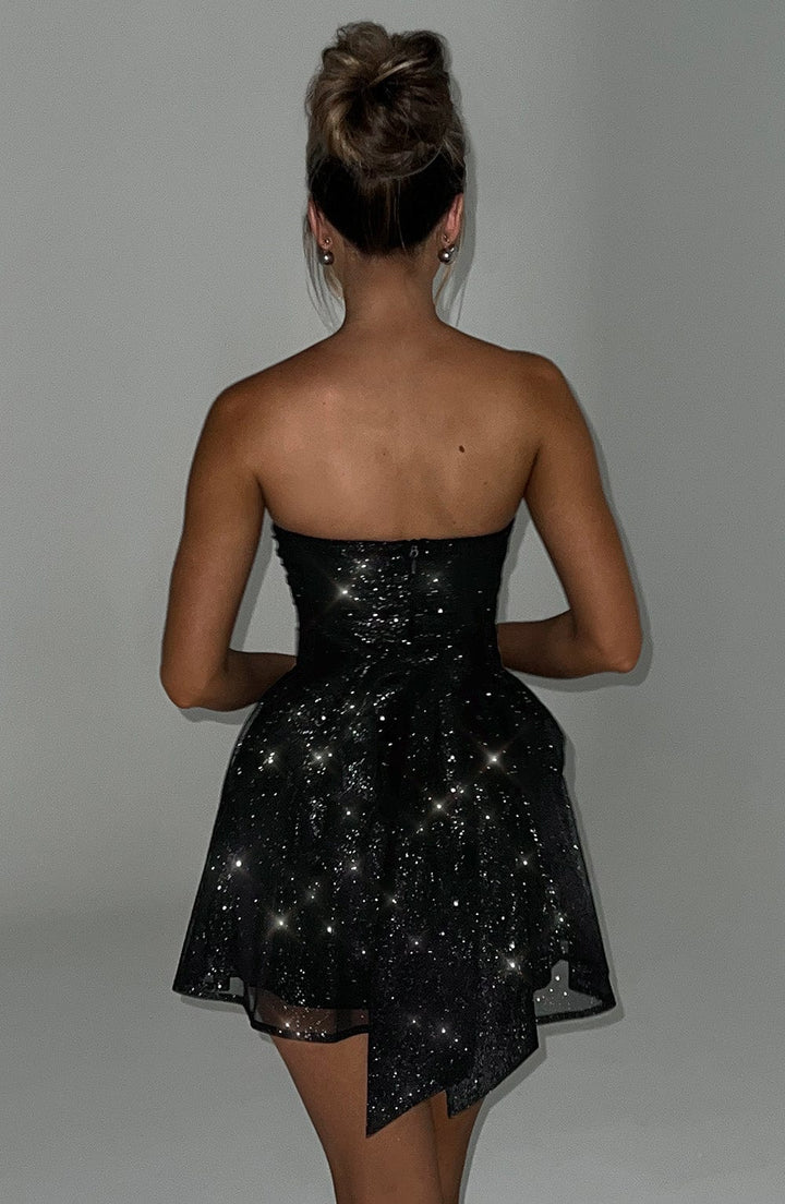 Robe Bustier à Paillettes | Élégance et Éclat | Coupe Courte