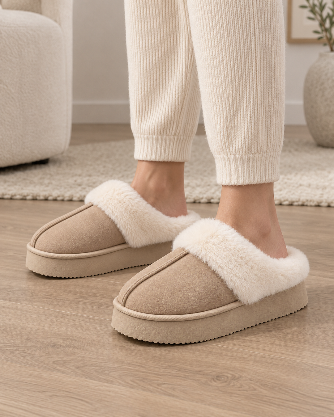 Mocassins Doublés à Plateforme