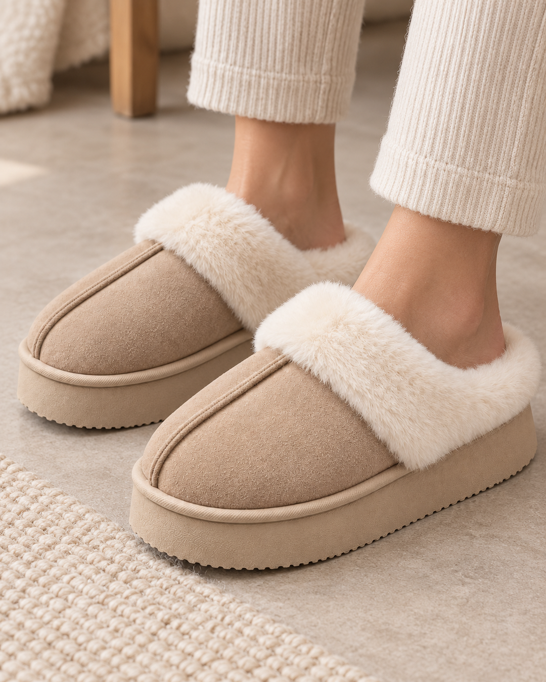 Mocassins Doublés à Plateforme