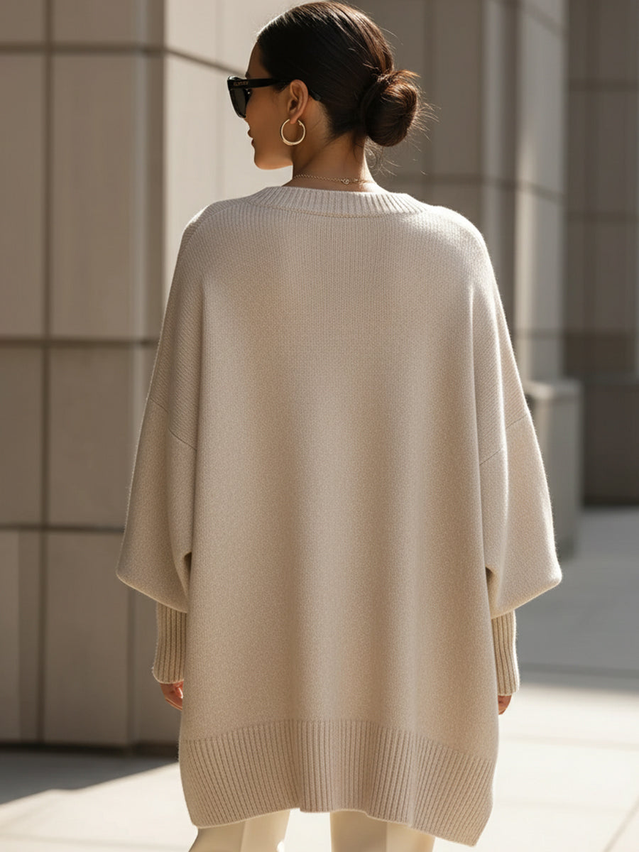 Manteau ample à design asymétrique