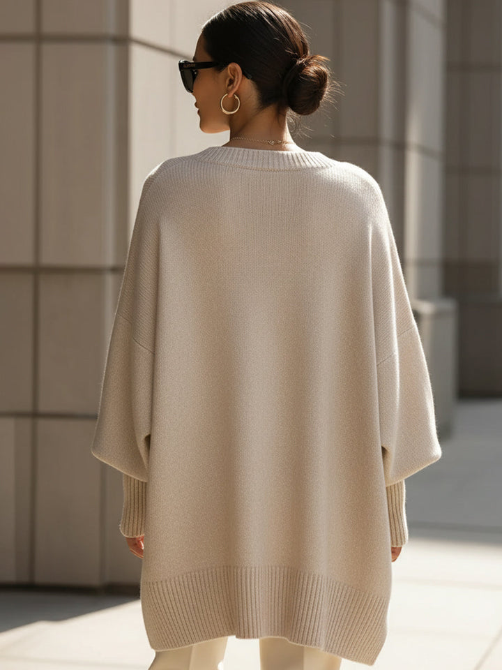 Manteau ample à design asymétrique