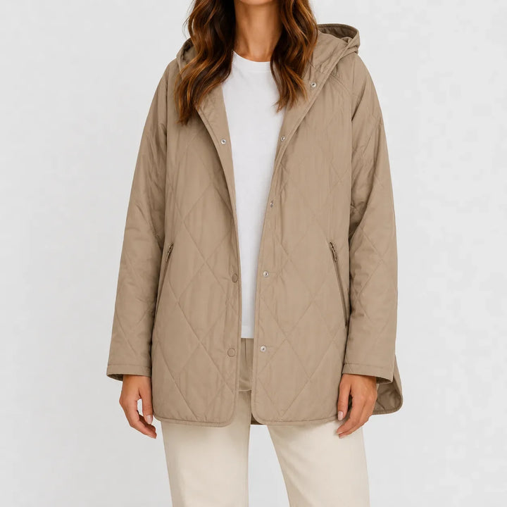 Veste Douillette à Capuche – Moka