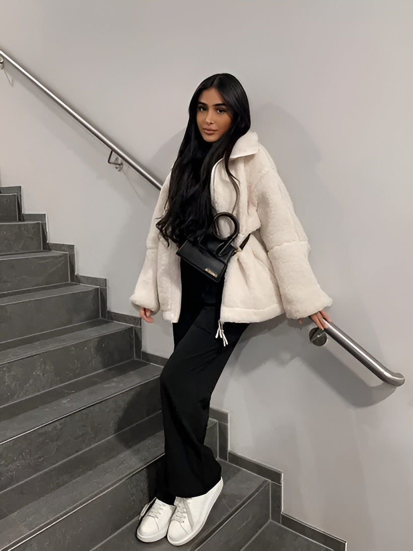 Veste Oversize en Polaire Teddy | Chaude & Élégante | Incontournable Hiver