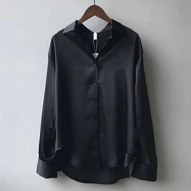 Top Élégant à Coupe Fluide – Noir