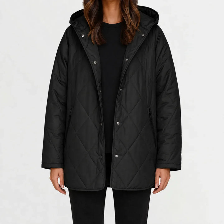 Veste Douillette à Capuche – Noir