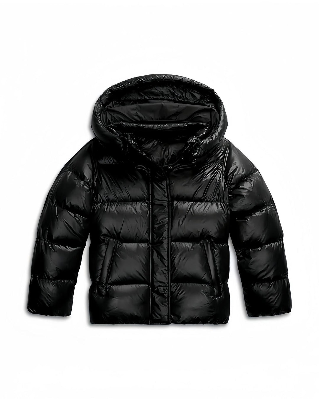 Veste Matelassée Coupe Structurée – Noir