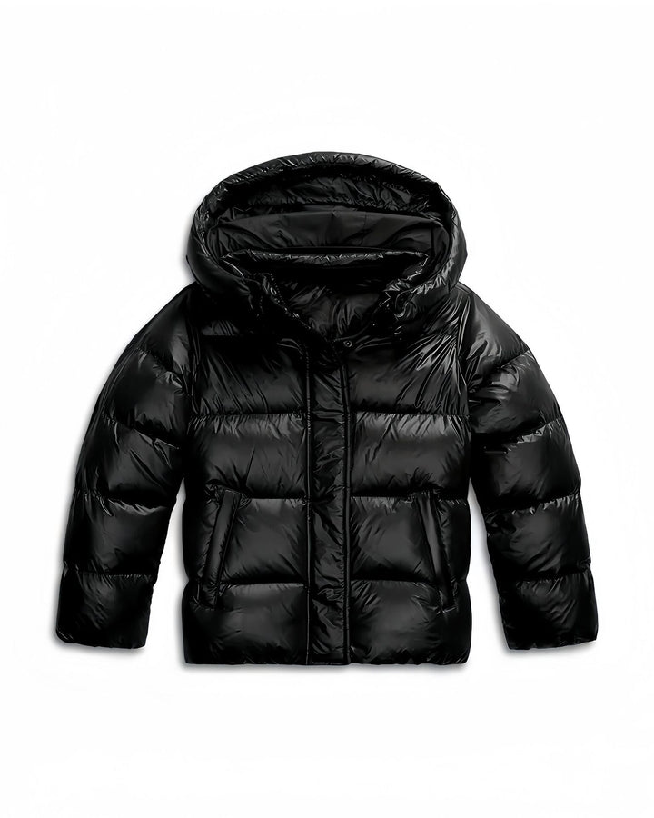 Veste Matelassée Coupe Structurée – Noir