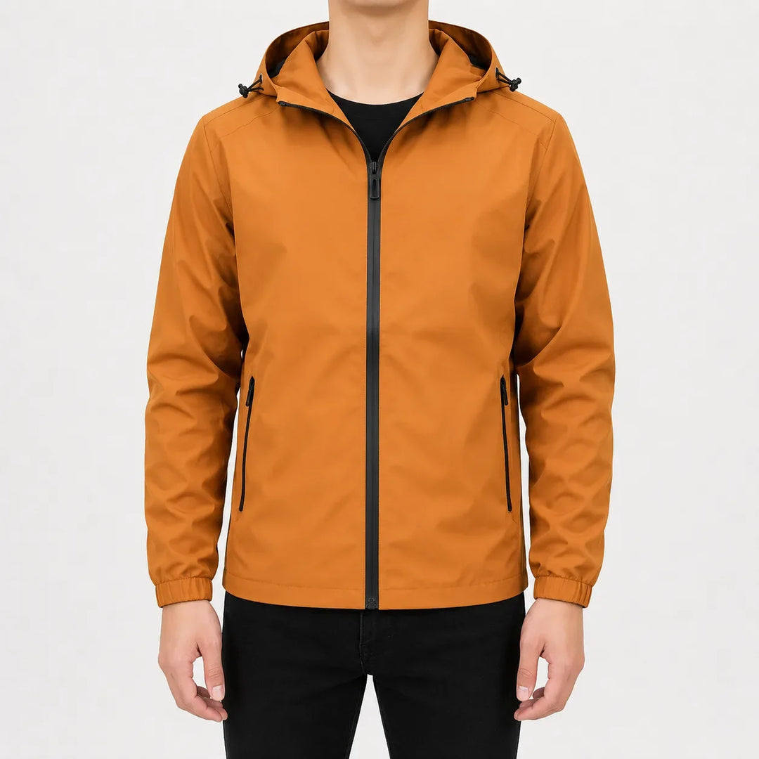 Veste Essentielle Zippée à Capuche – Orange