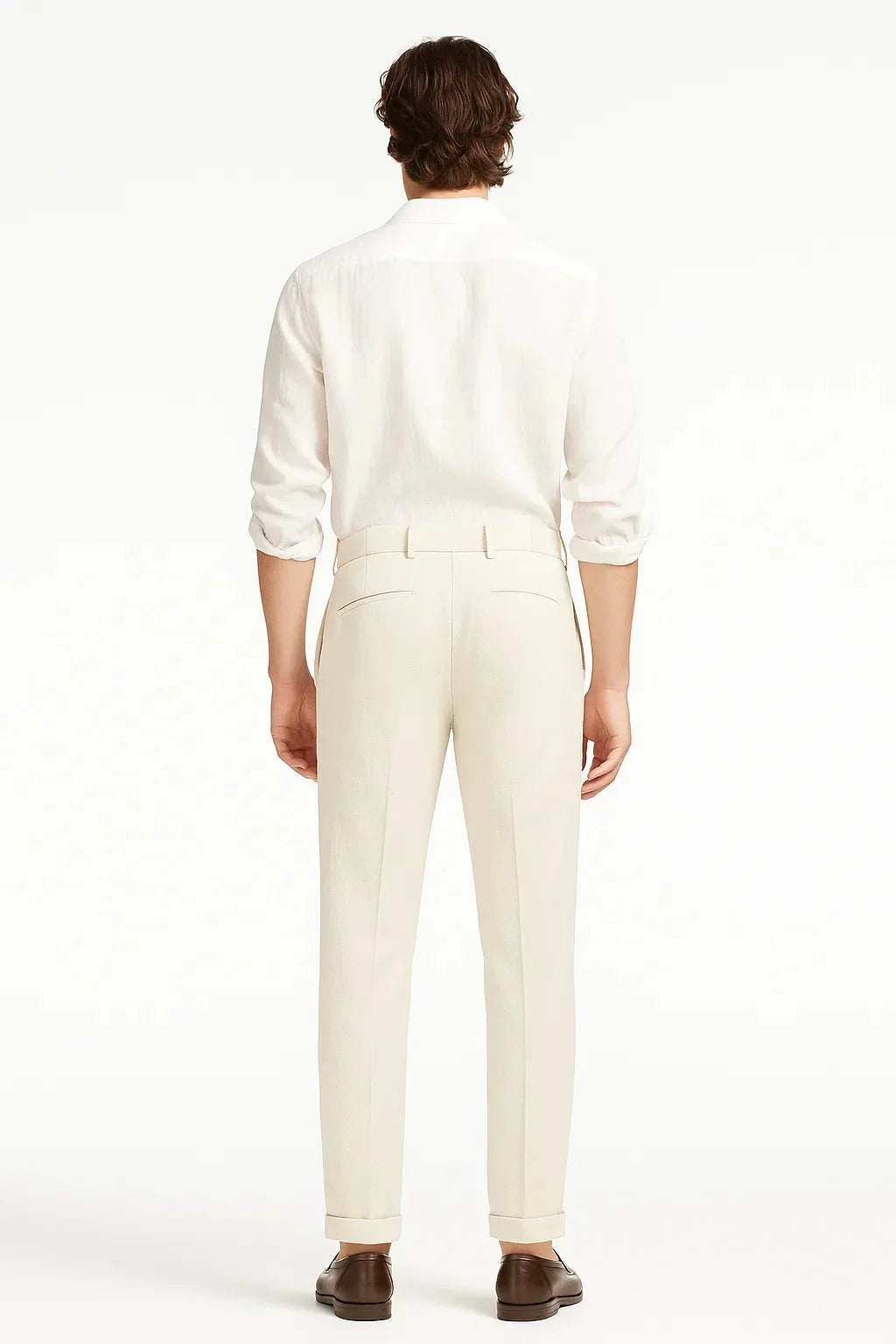 Pantalon Homme Élégant à Pinces